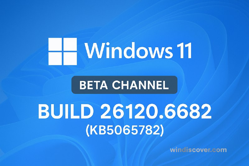 Beta 分支 Windows 11 Build 26120.6682(KB5065782)开始推送 - WinDiscover