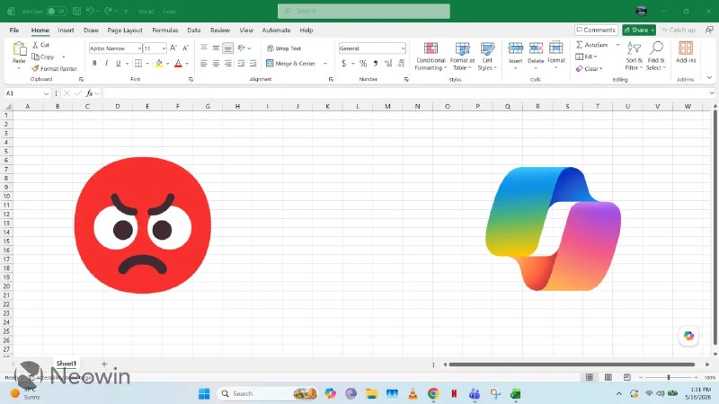 Excel 用户强烈不满 Copilot 浮动按钮无法移除 - WinDiscover