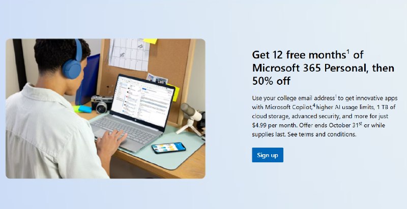 微软宣布美国大学生可获得为期一年的 Microsoft 365 个人版订阅 - WinDiscover