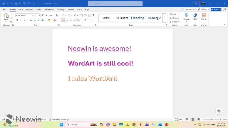 被时代遗忘的 Office 功能：WordArt 的兴衰史 - WinDiscover