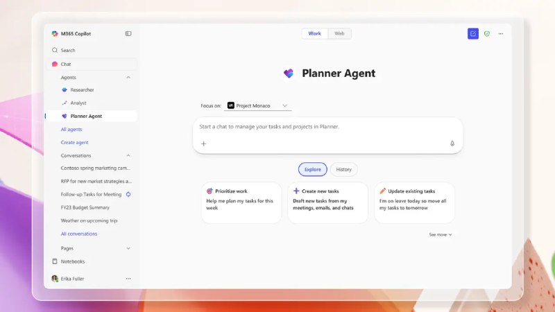 微软向所有 Microsoft 365 Copilot 用户开放 Planner Agent - WinDiscover
