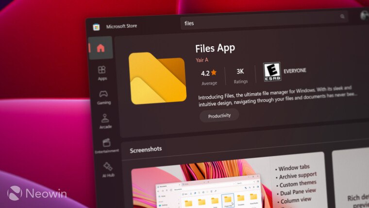 Files 文件管理器预览版新增树状视图功能 - WinDiscover