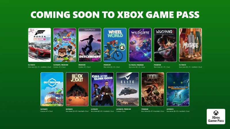 微软公布 Xbox Game Pass 5 月首批新增游戏阵容 - WinDiscover