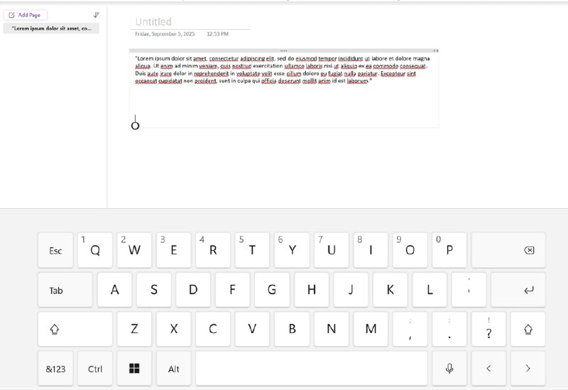 OneNote 开始推送“触控笔记页面自动弹出触控键盘”体验 - WinDiscover