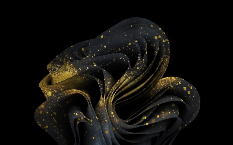 微软推出 50 周年纪念版 Windows 11 壁纸,采用黑金主题 - WinDiscover