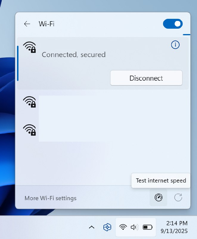 Windows 11 预览版正在测试“网络测速”按钮 - WinDiscover