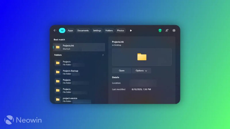 微软优化 Windows 11 搜索：自动索引常用文件夹，支持手动管理 - WinDiscover