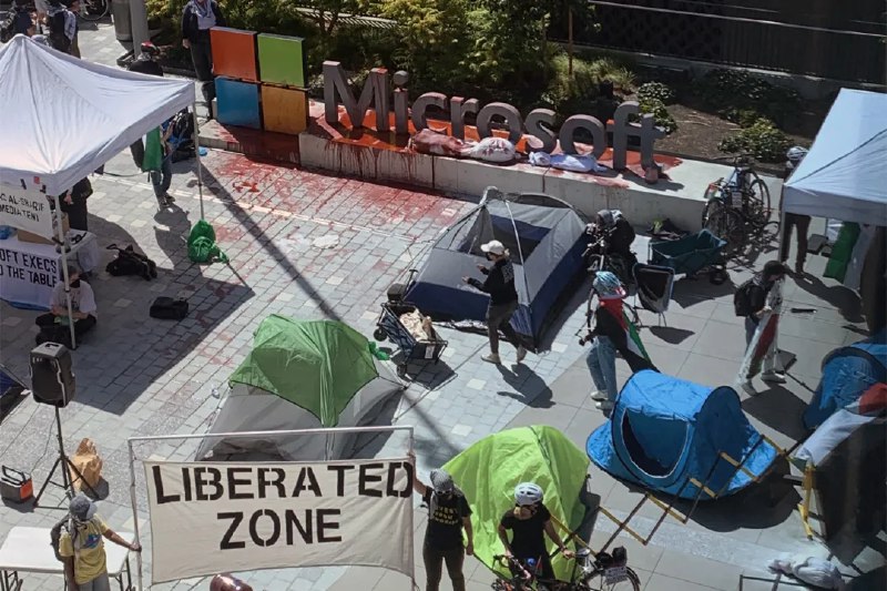 微软总部“抵制 Azure”抗议活动规模升级，已有微软员工被捕 - WinDiscover