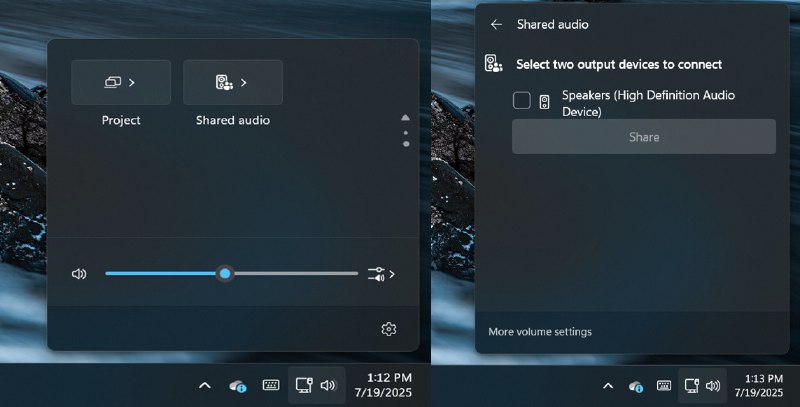 Windows 11 预览版正在引入“共享音频”体验 - WinDiscover