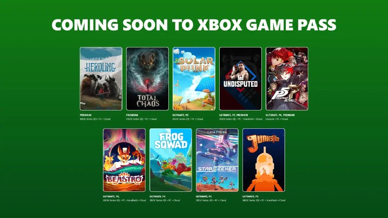 Xbox Game Pass 公布 6 月首批入库阵容：Persona 5 Royal、Starseeker 等新作加入 - WinDiscover