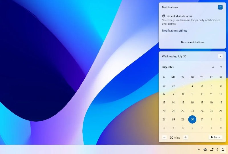 微软发布 KB5065789 更新，副屏可提供通知中心体验 - WinDiscover